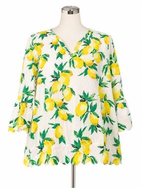 Beautiful lemon Rafaella size small top